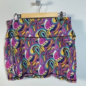 SKEA Limited Skort Womens M Paisley Athletic Golf Tennis Skirt Pickleball